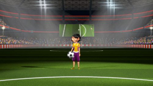 Voetbal interactieve minigame