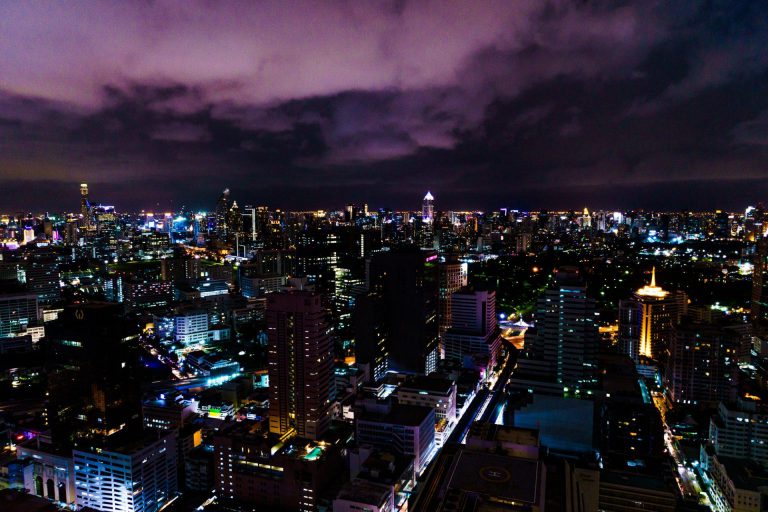 Avond zicht over Bangkok