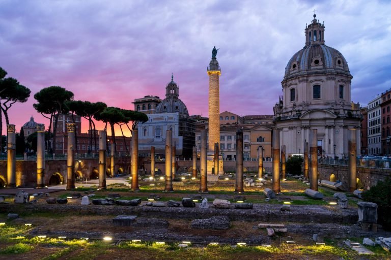 Ancient city centre rome