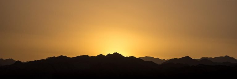 Sunset over the sinai
