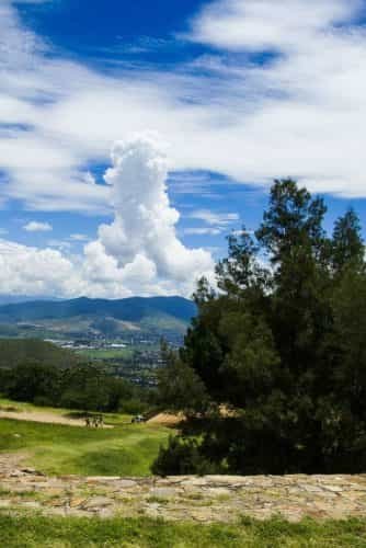 Een speciale wolk vlakbij Monte Alban