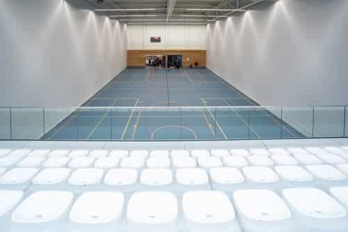Productfoto Sporthal dubbele scheidingswand