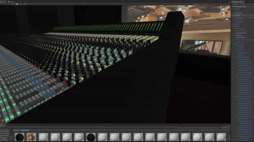 Recording mixing console in VR