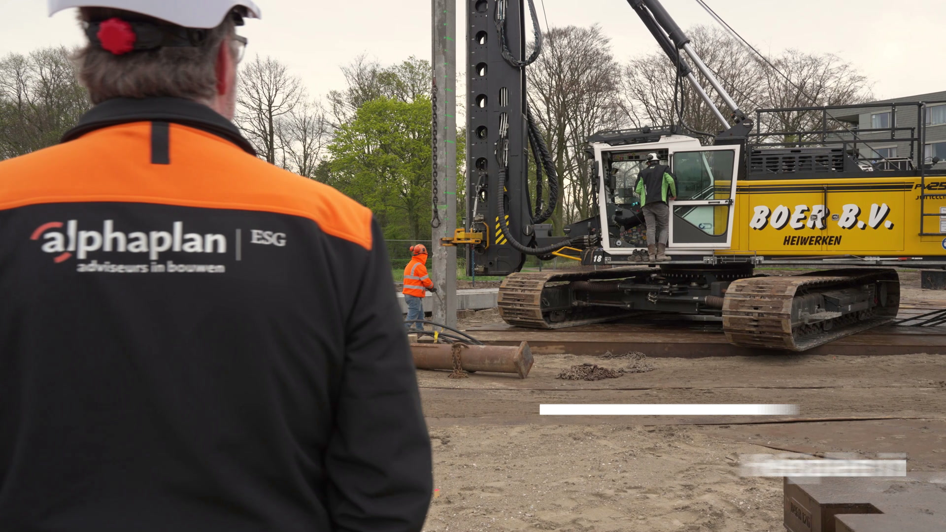 Heistelling op de bouwplaats van Magnolia aan de Bosparkweg